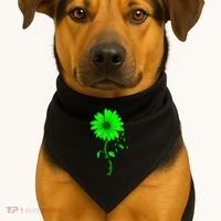 Scoliosis Awareness Sunflower Gift USA-Made Doggie Bandana thumb 1
