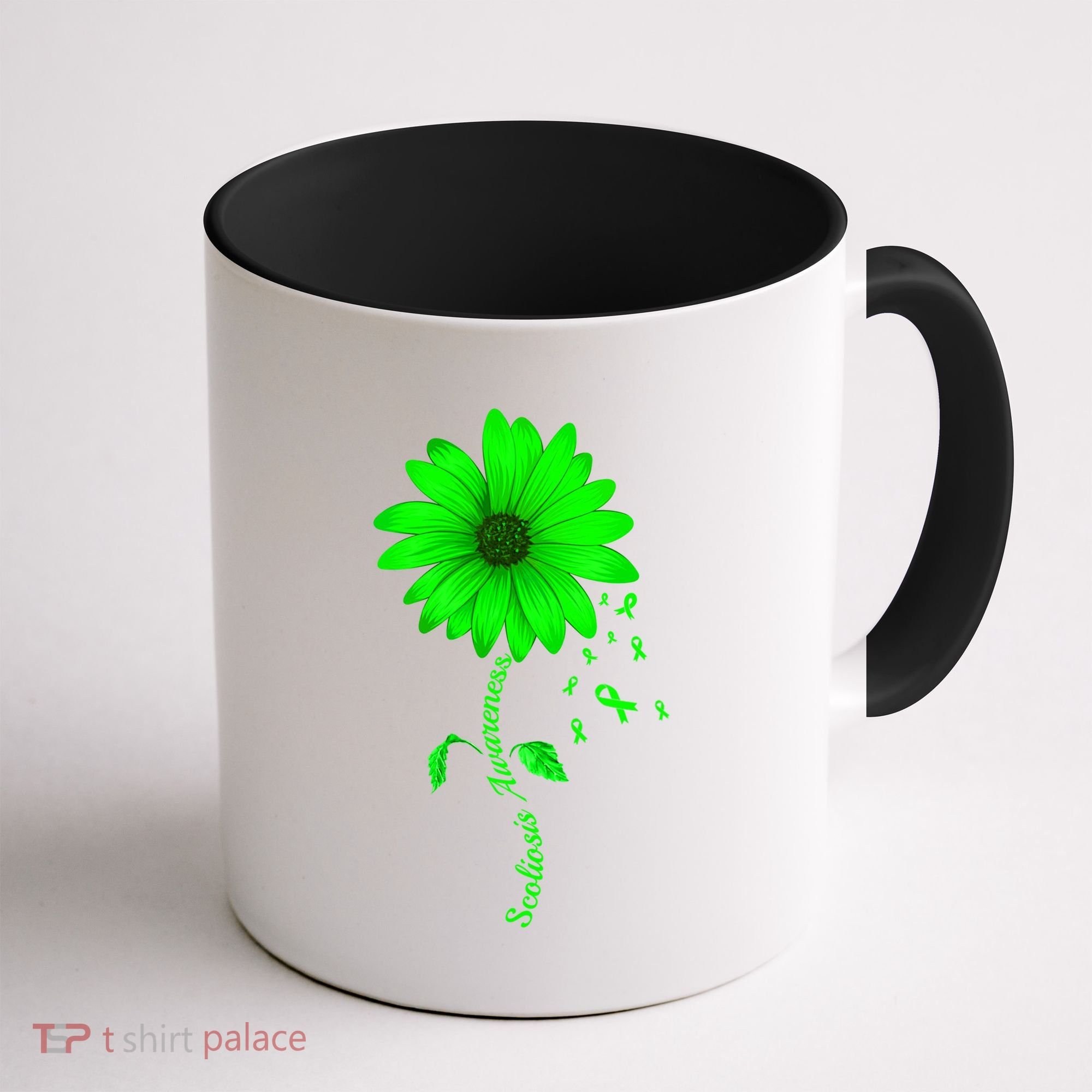 Scoliosis Awareness Sunflower Gift Coffee Mug