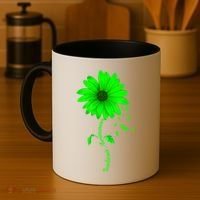Scoliosis Awareness Sunflower Gift Coffee Mug thumb 4