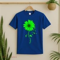 Scoliosis Awareness Sunflower Gift T-Shirt thumb 2