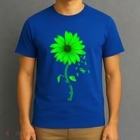 Scoliosis Awareness Sunflower Gift T-Shirt thumb 3