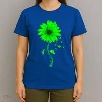 Scoliosis Awareness Sunflower Gift T-Shirt thumb 4
