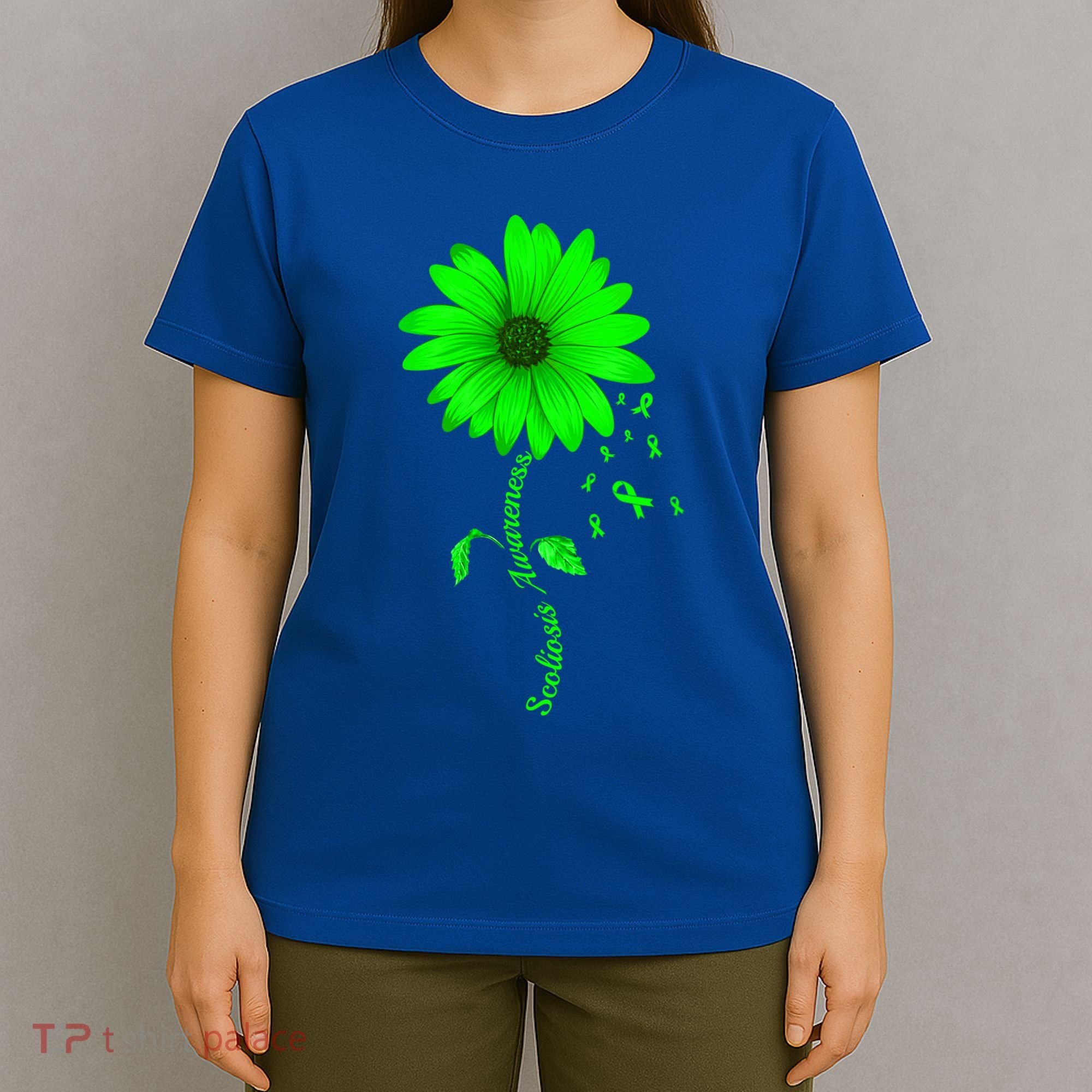 Scoliosis Awareness Sunflower Gift T-Shirt