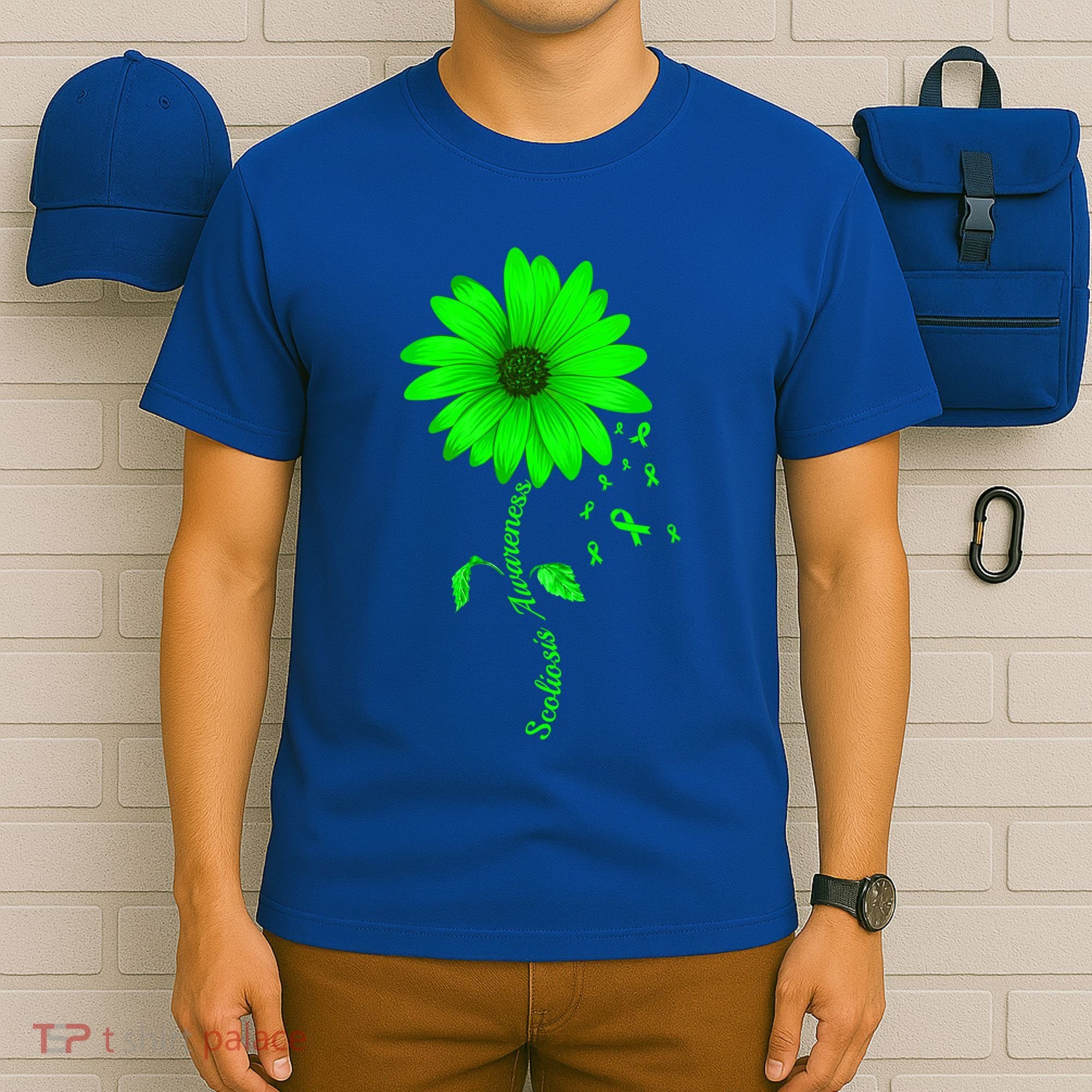 Scoliosis Awareness Sunflower Gift T-Shirt