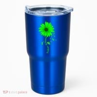 Scoliosis Awareness Sunflower Gift Tumbler thumb 0