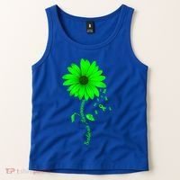 Scoliosis Awareness Sunflower Gift Tank Top thumb 2
