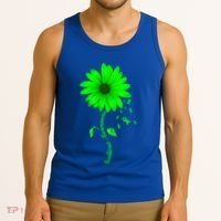 Scoliosis Awareness Sunflower Gift Tank Top thumb 3
