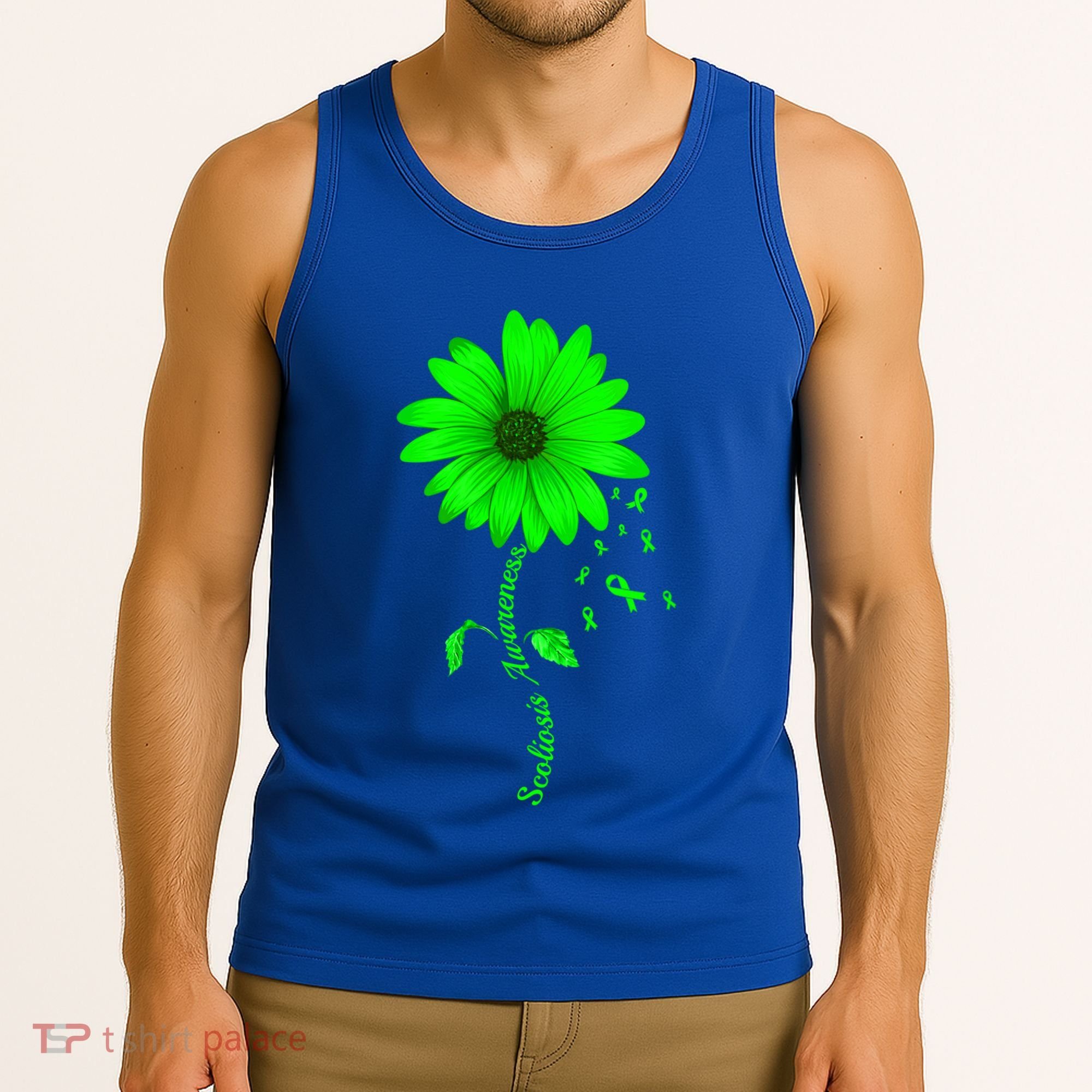 Scoliosis Awareness Sunflower Gift Tank Top
