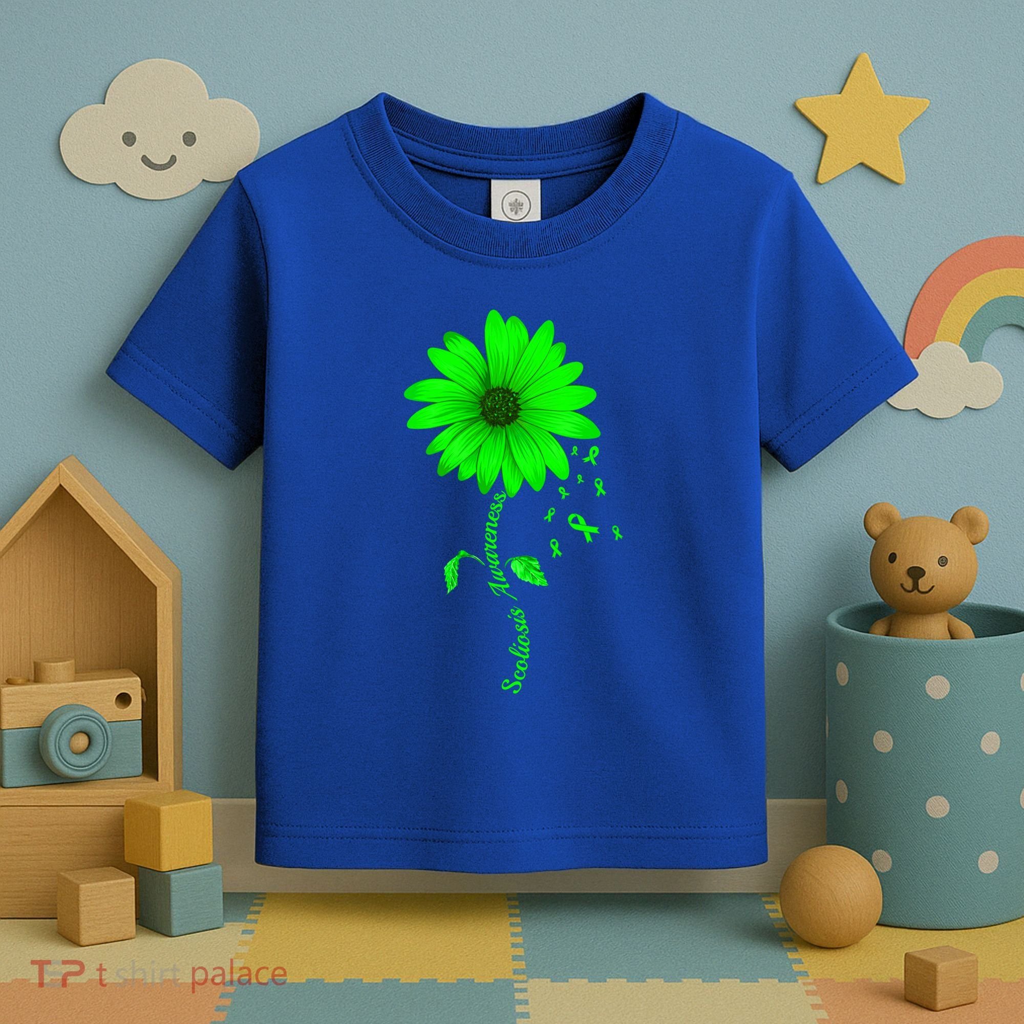 Scoliosis Awareness Sunflower Gift Toddler T-Shirt