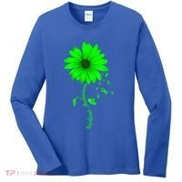 Scoliosis Awareness Sunflower Gift Women's Long Sleeve Shirt thumb 0