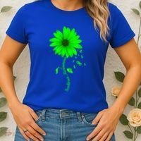 Scoliosis Awareness Sunflower Gift Women's T-Shirt thumb 2