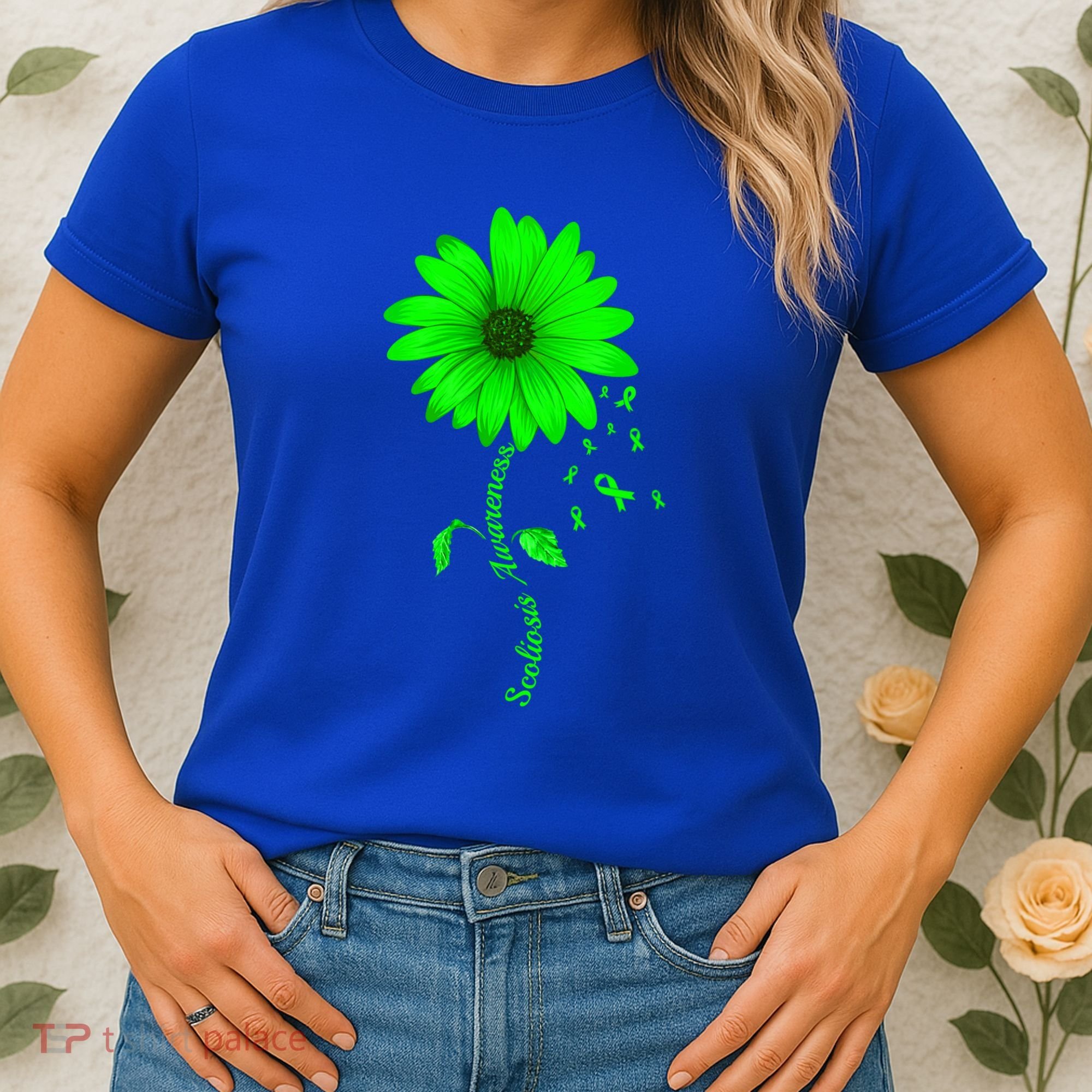 Scoliosis Awareness Sunflower Gift Women's T-Shirt