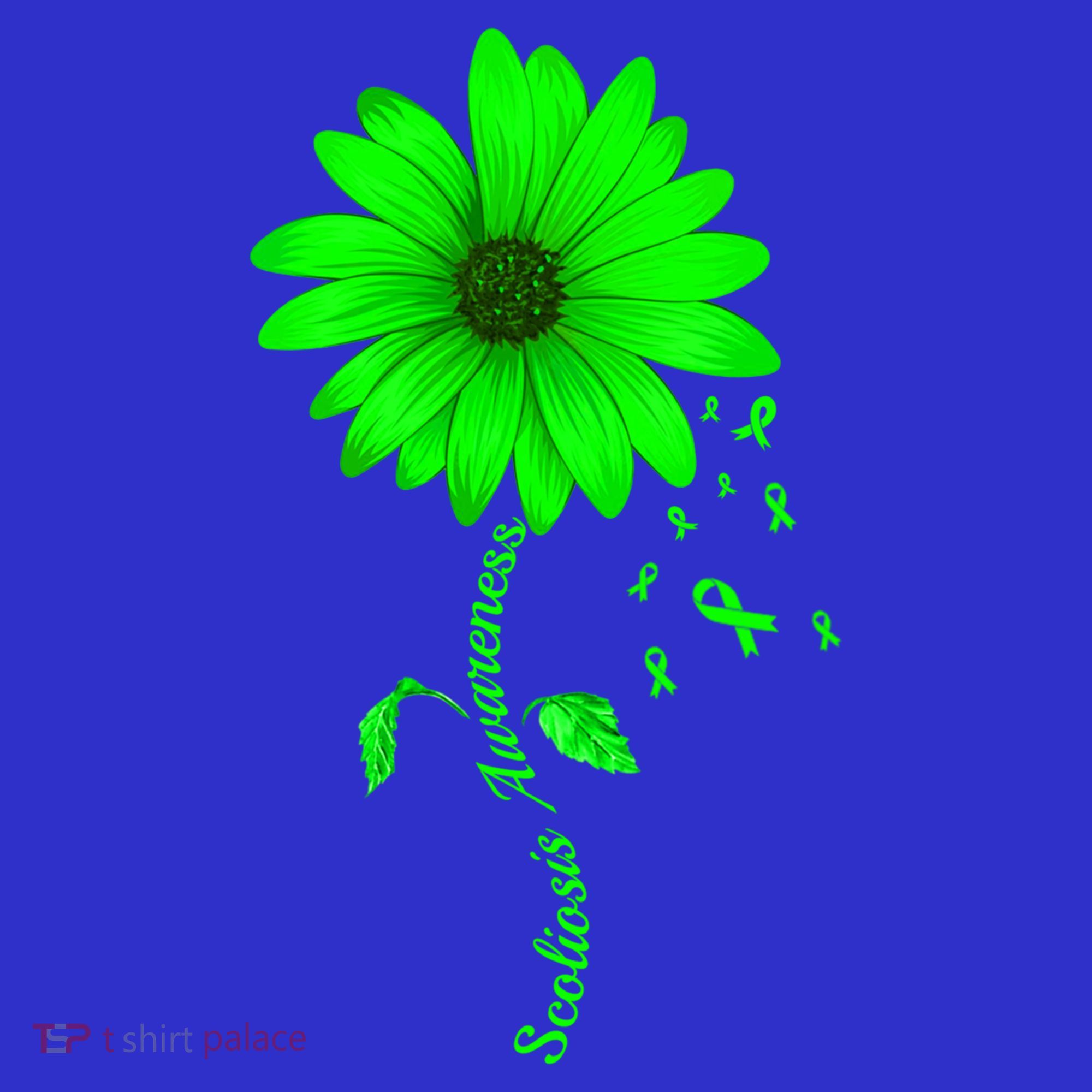 Scoliosis Awareness Sunflower Gift Women's T-Shirt