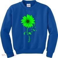 Scoliosis Awareness Sunflower Gift Kids Sweatshirt thumb 0