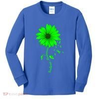 Scoliosis Awareness Sunflower Gift Kids Long Sleeve Shirt thumb 0