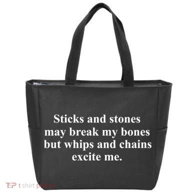 Sticks And Stones May Break My Bones Tote Bag
