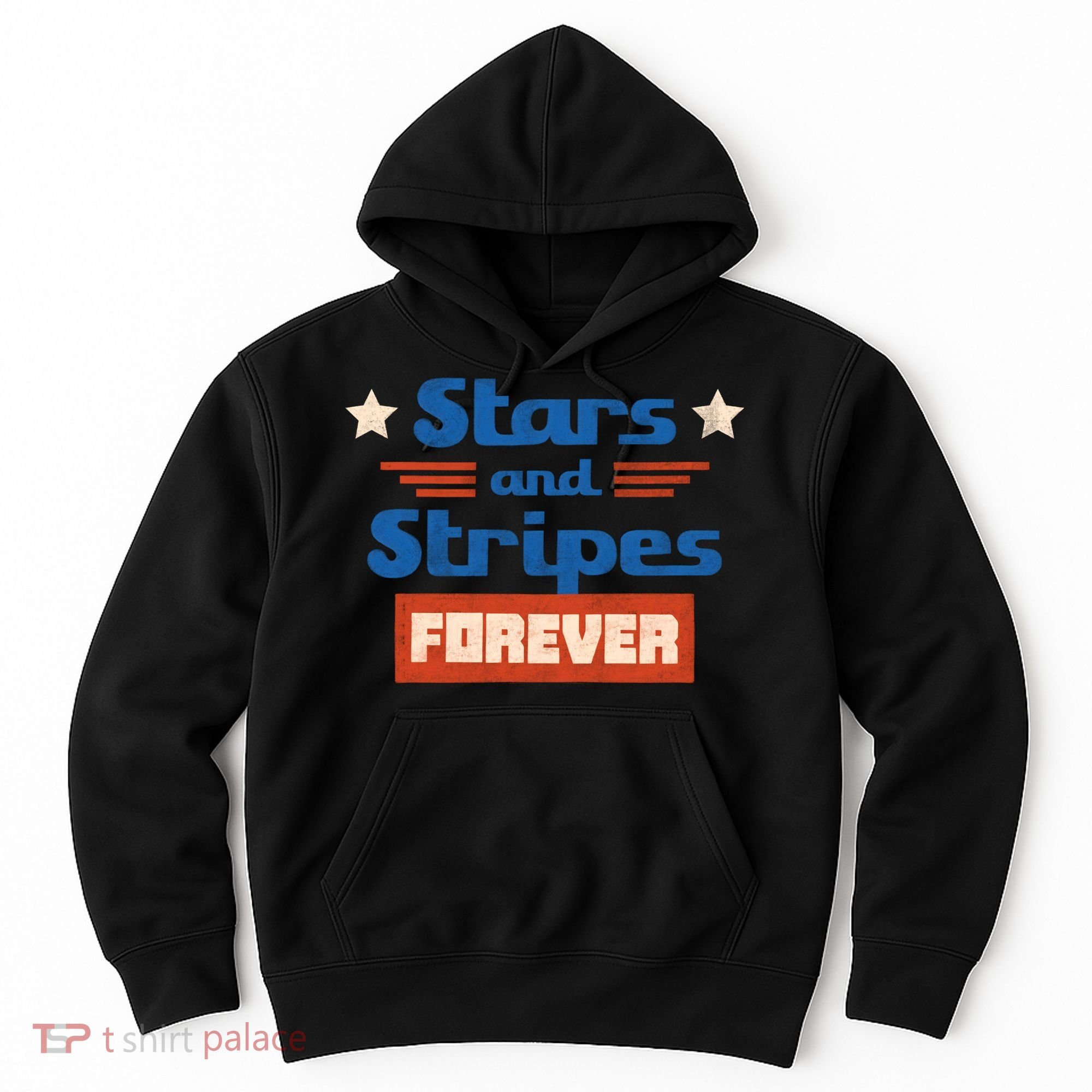 Stars And Stripes Forever Patriotic Holiday Hoodie
