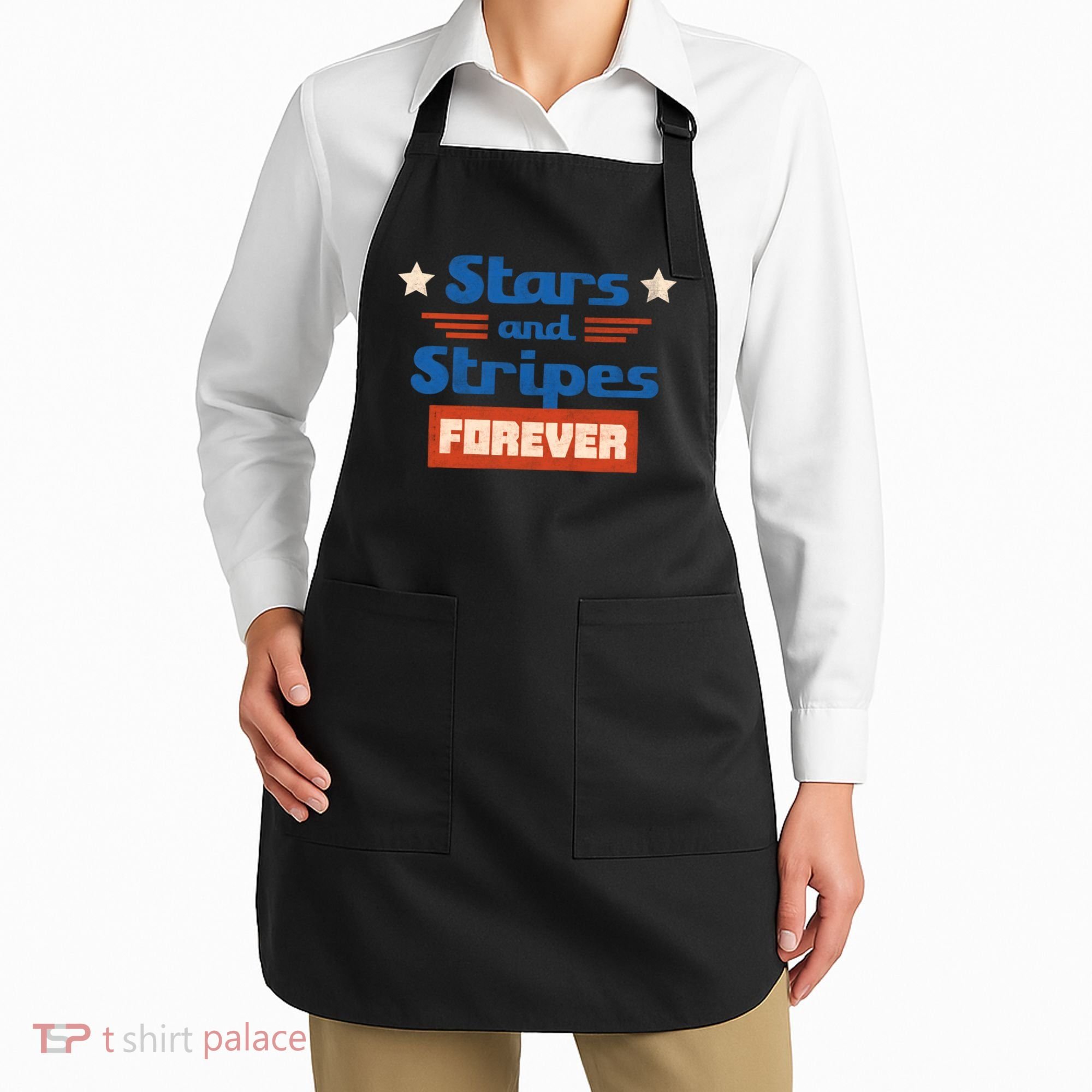 Stars And Stripes Forever Patriotic Holiday Apron