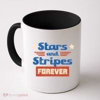 Stars And Stripes Forever Patriotic Holiday Coffee Mug thumb 0
