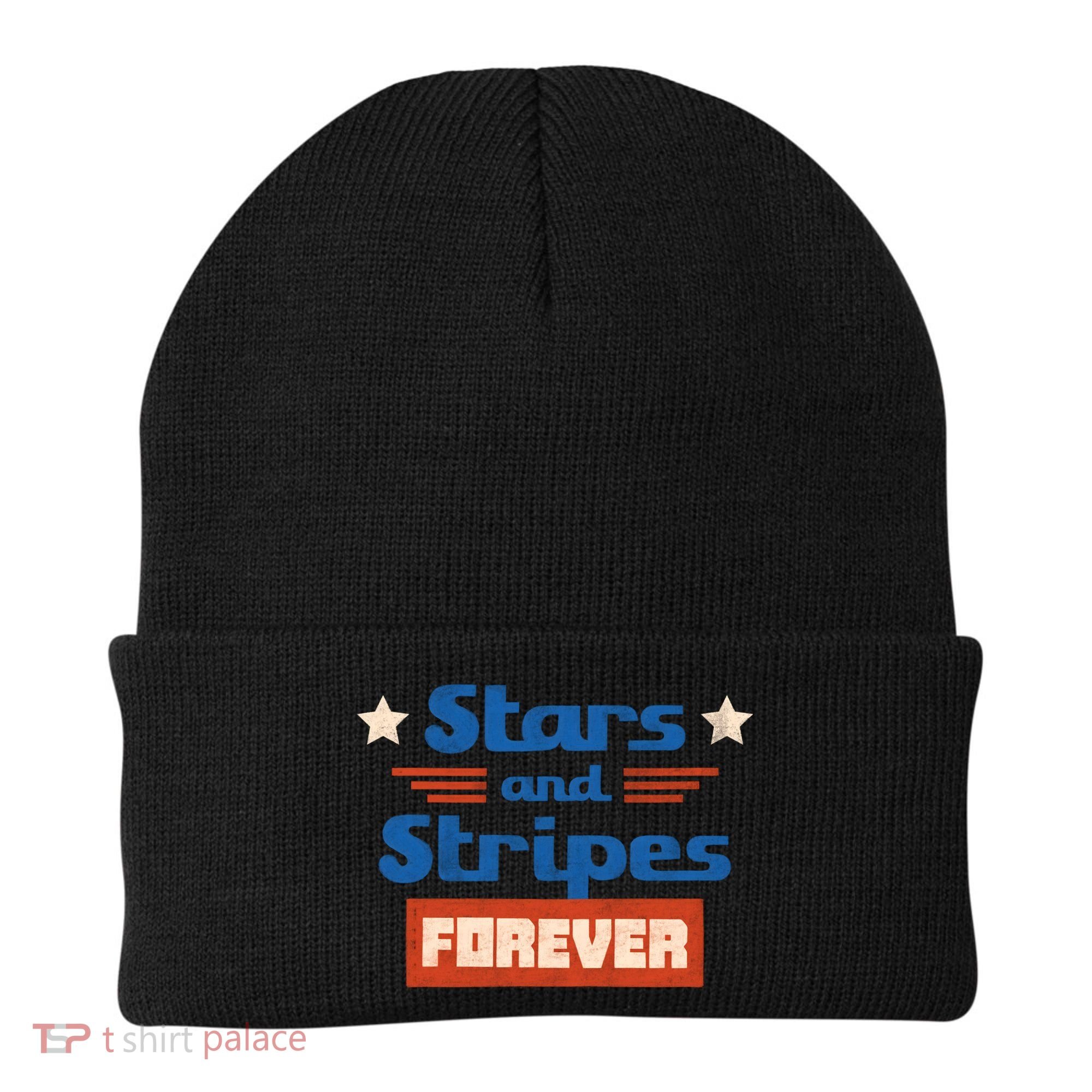Stars And Stripes Forever Patriotic Holiday Beanie