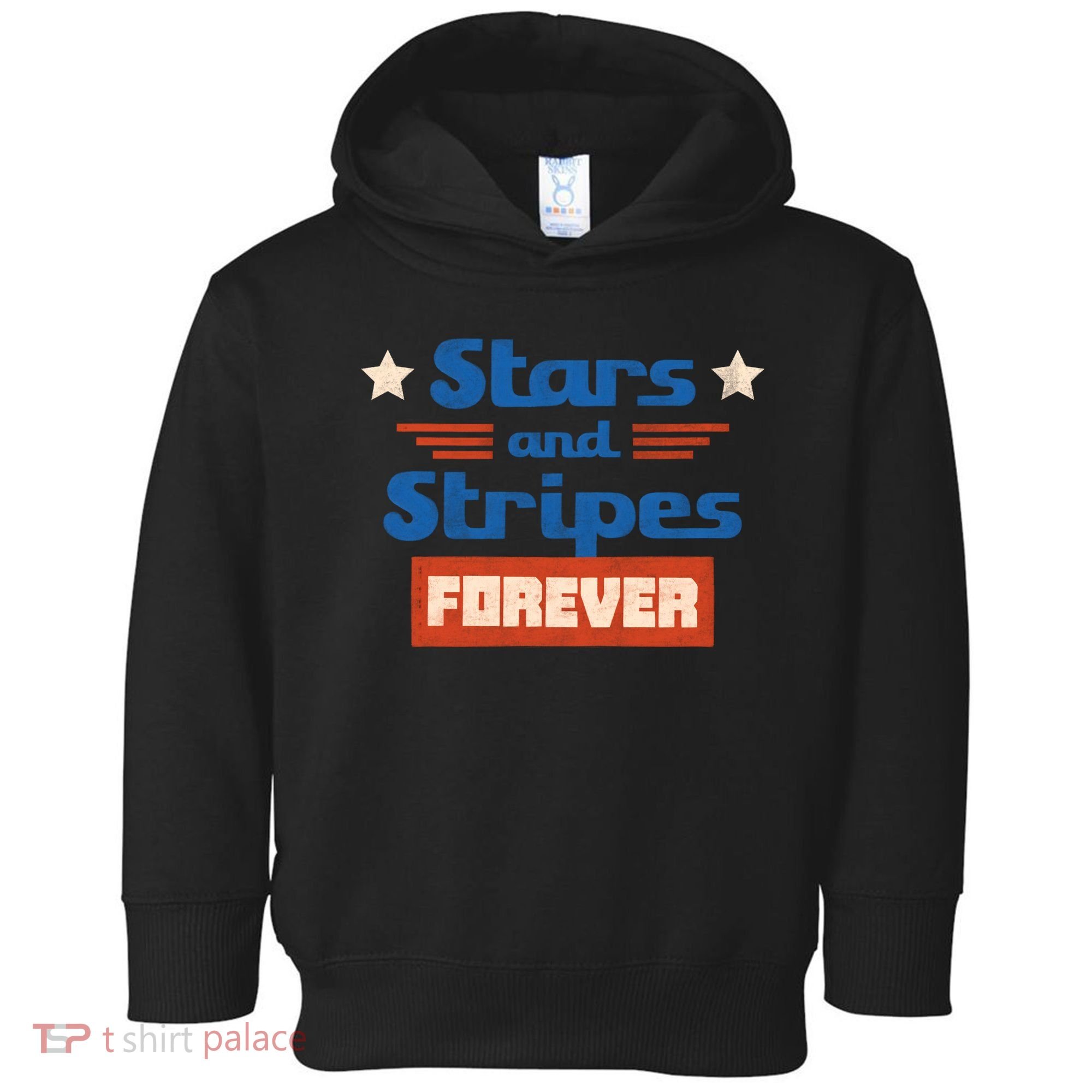 Stars And Stripes Forever Patriotic Holiday Toddler Hoodie