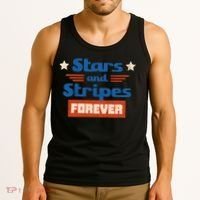 Stars And Stripes Forever Patriotic Holiday Tank Top thumb 3