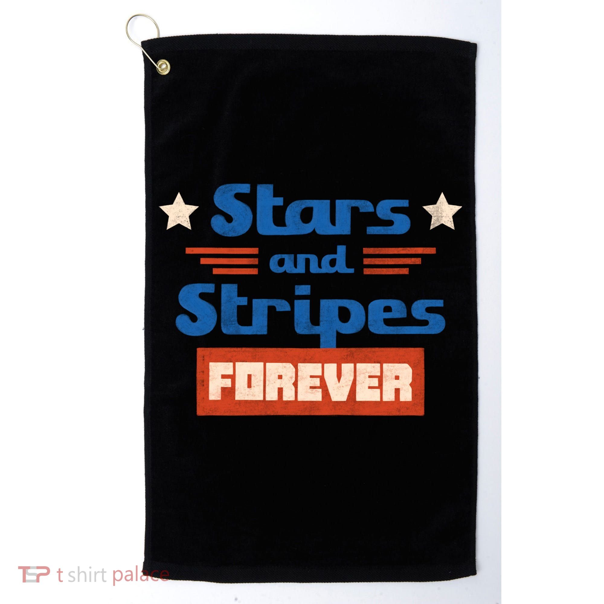 Stars And Stripes Forever Patriotic Holiday Golf Towel