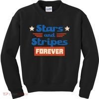 Stars And Stripes Forever Patriotic Holiday Kids Sweatshirt thumb 0
