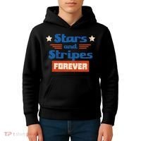 Stars And Stripes Forever Patriotic Holiday Kids Hoodie thumb 4