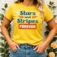 Stars And Stripes Forever Patriotic Holiday Women's T-Shirt thumb 2