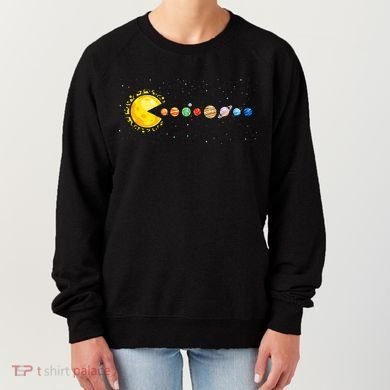 Space Astronomer Science Astronaut Sun Eat Planet Video Game Women's Sweatshirt