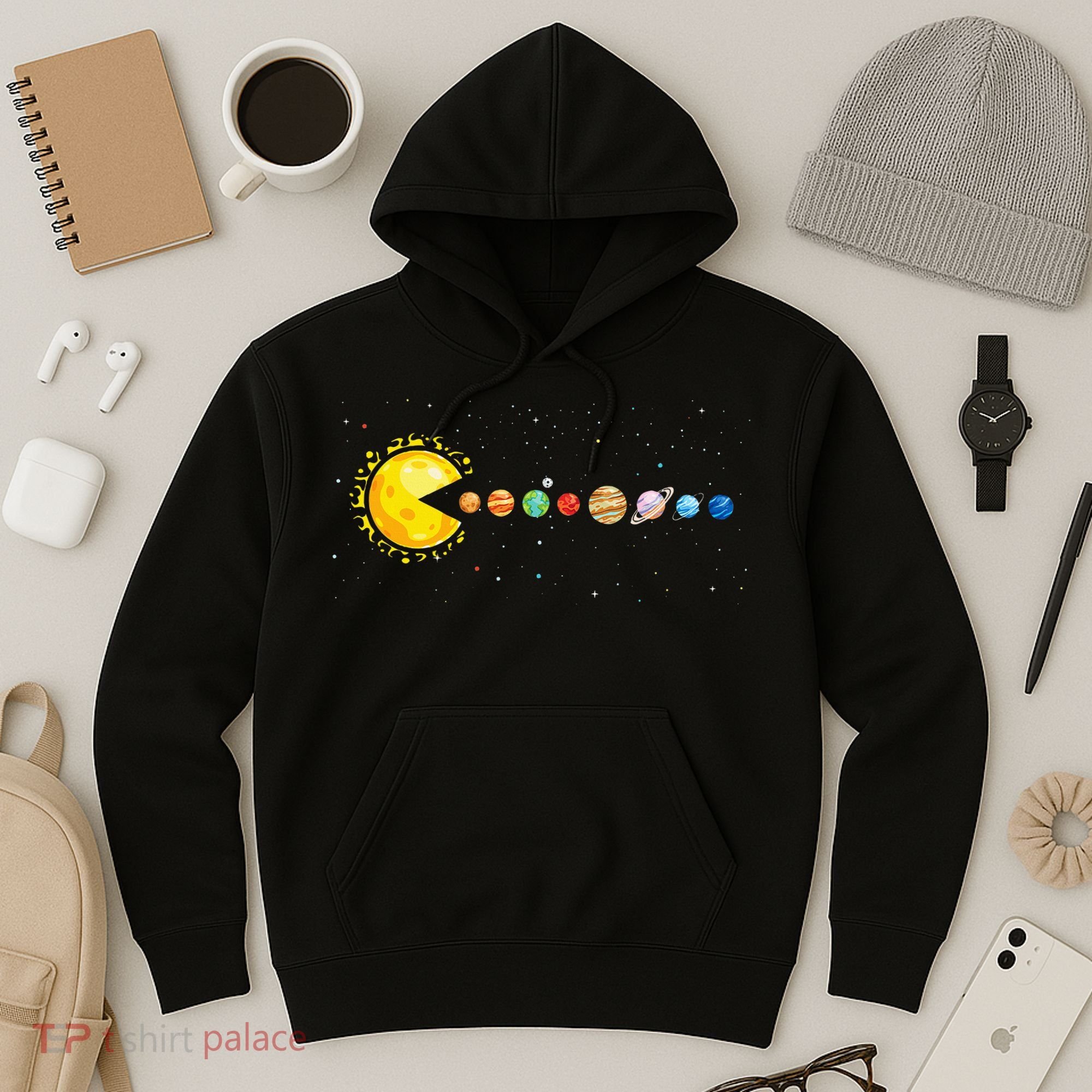 Space Astronomer Science Astronaut Sun Eat Planet Video Game Hoodie