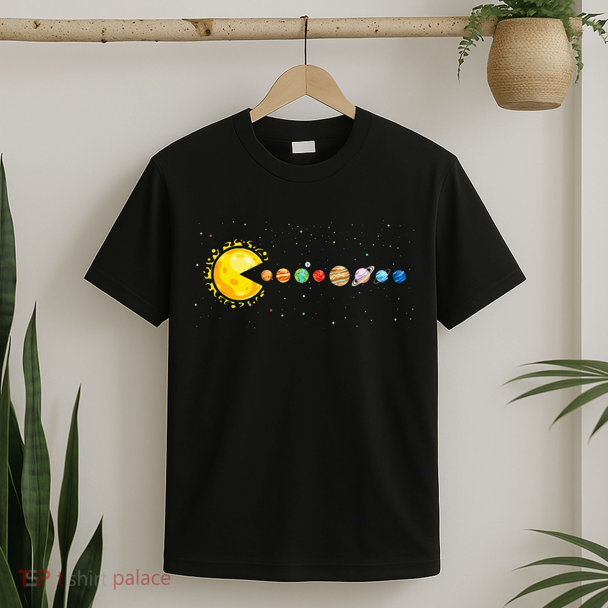 Space Astronomer Science Astronaut Sun Eat Planet Video Game T-Shirt