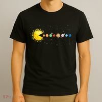 Space Astronomer Science Astronaut Sun Eat Planet Video Game T-Shirt thumb 3
