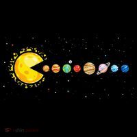 Space Astronomer Science Astronaut Sun Eat Planet Video Game Mousepad thumb 1