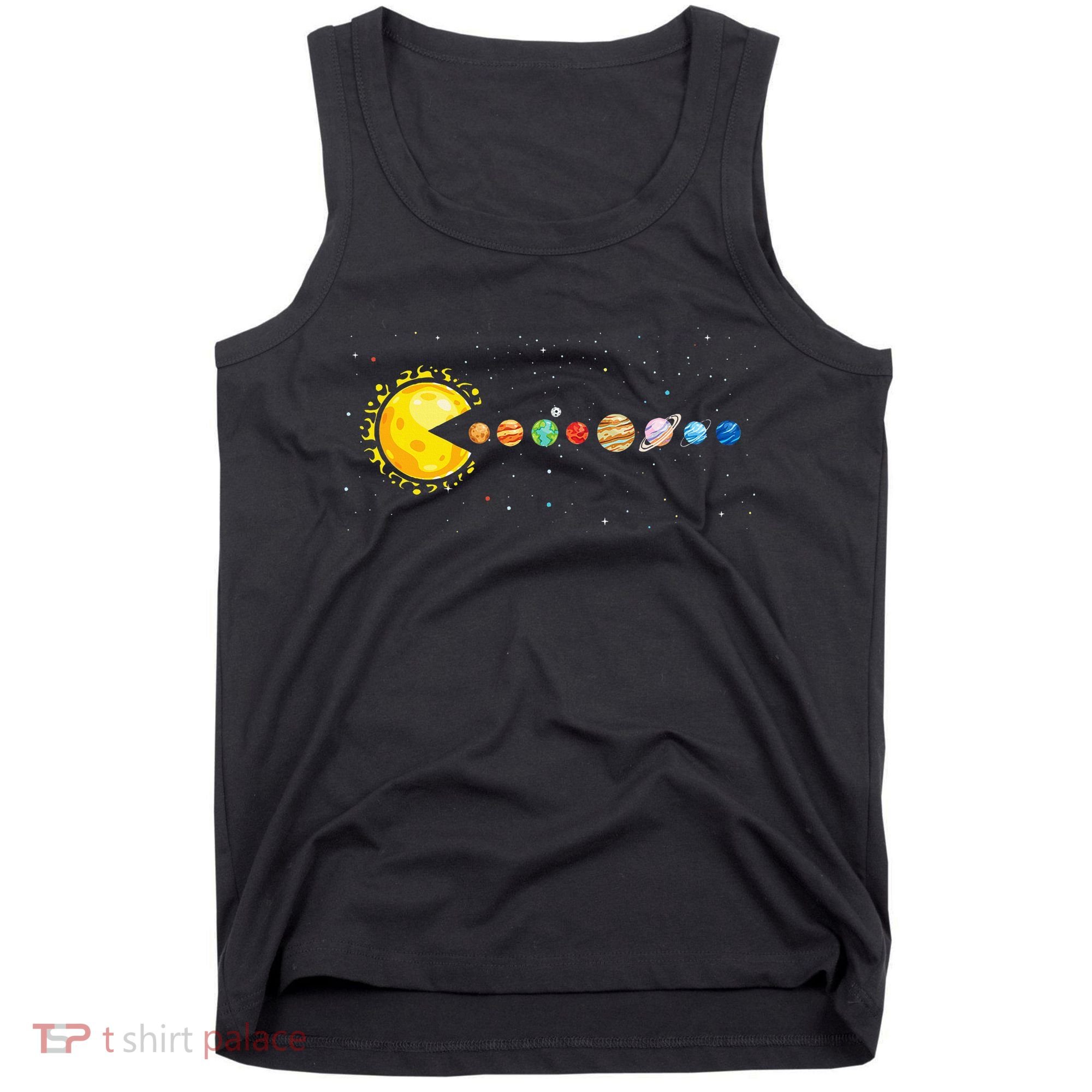Space Astronomer Science Astronaut Sun Eat Planet Video Game Tank Top