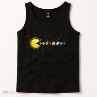 Space Astronomer Science Astronaut Sun Eat Planet Video Game Tank Top thumb 2