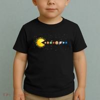 Space Astronomer Science Astronaut Sun Eat Planet Video Game Toddler T-Shirt thumb 2