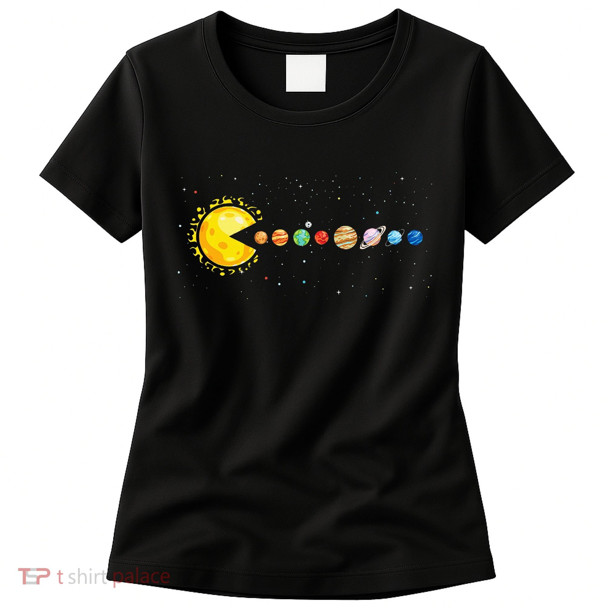 Space Astronomer Science Astronaut Sun Eat Planet Video Game Women's T-Shirt