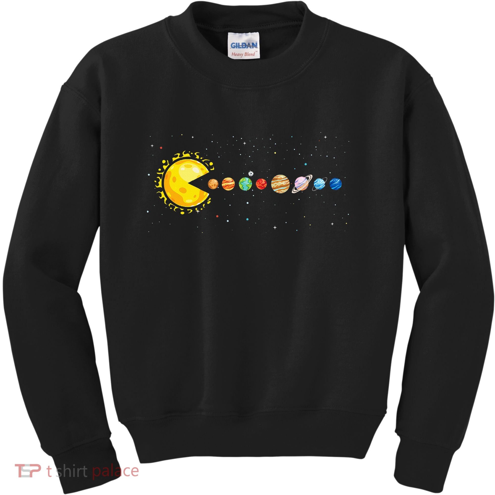 Space Astronomer Science Astronaut Sun Eat Planet Video Game Kids Sweatshirt