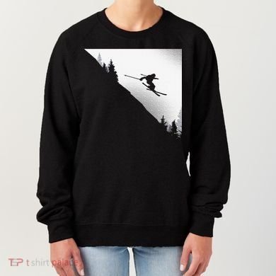 Ski Apparel Skiing Skier Ski Women's Sweatshirt