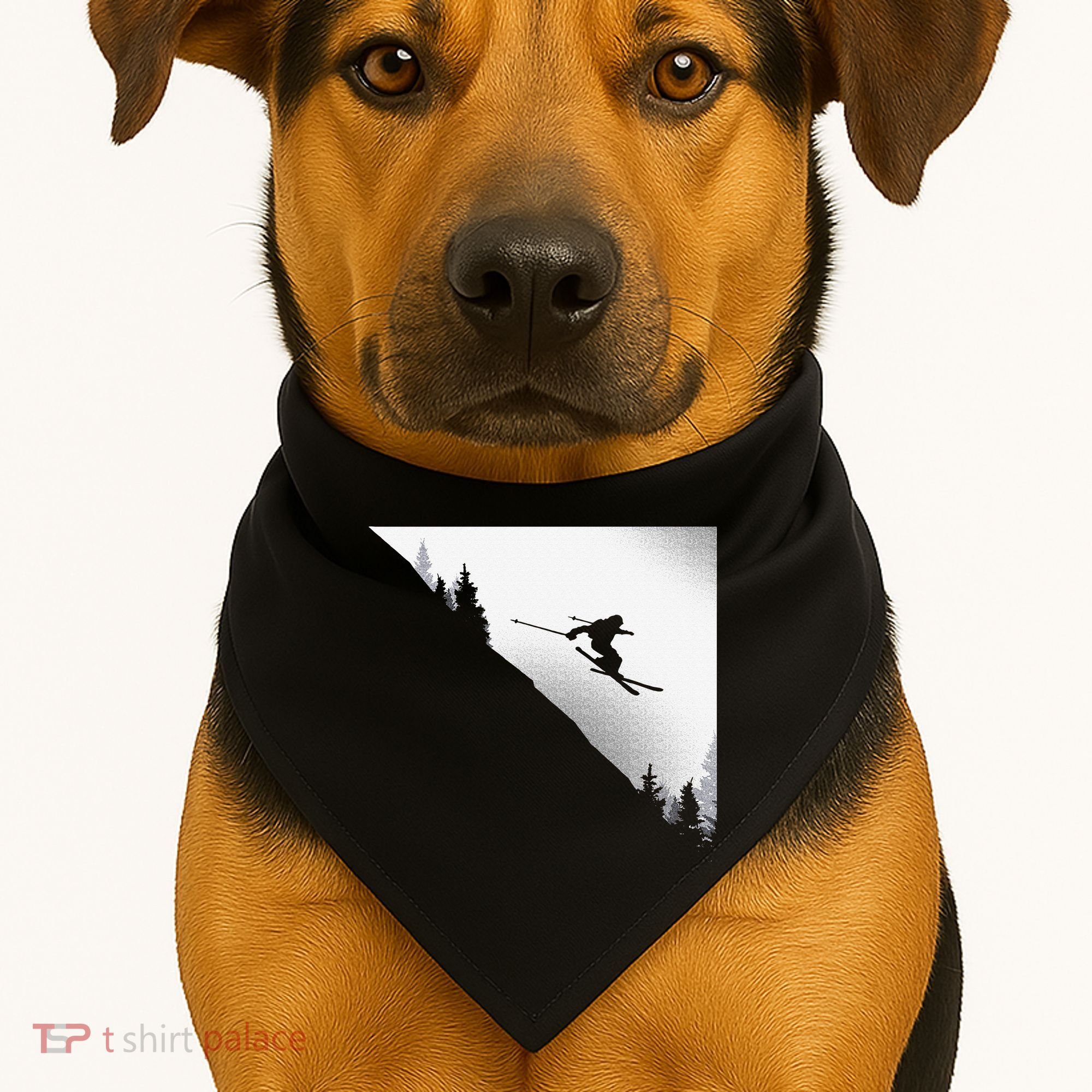 Ski Apparel Skiing Skier Ski USA-Made Doggie Bandana