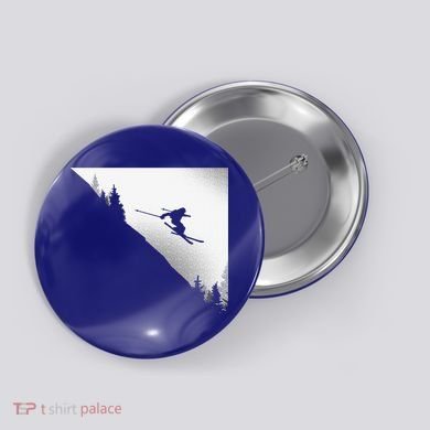 Ski Apparel Skiing Skier Ski Button
