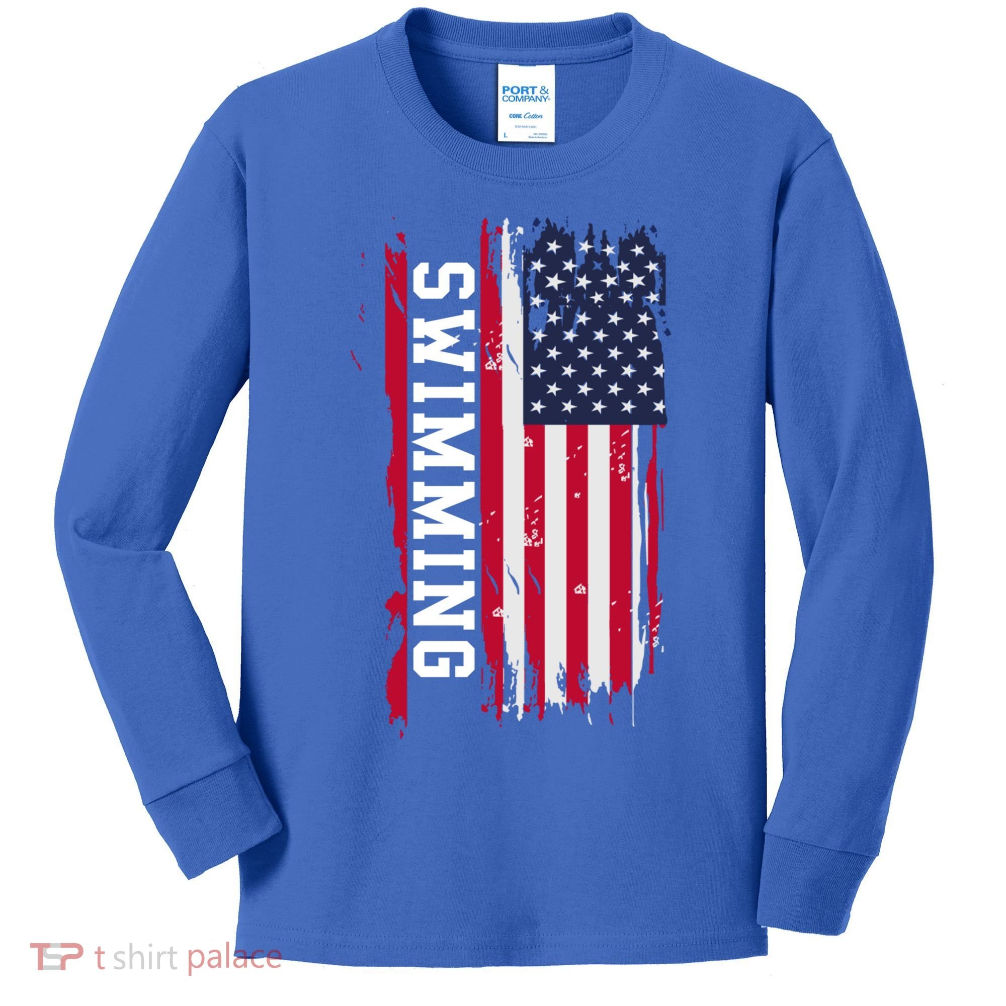 Swimming And Swimmers Gift Kids Long Sleeve Shirt