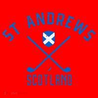St. Andrews Scotland Golf Santa Hat thumb 1