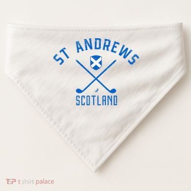 St. Andrews Scotland Golf USA-Made Doggie Bandana