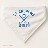 St. Andrews Scotland Golf USA-Made Doggie Bandana thumb 0