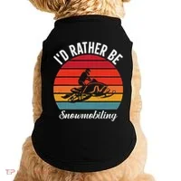 Snowmobile Art Snow Mobile Snowmobiling Doggie Tank thumb 0