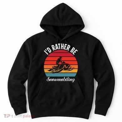 Snowmobile Art Snow Mobile Snowmobiling Hoodie