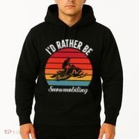 Snowmobile Art Snow Mobile Snowmobiling Hoodie thumb 2
